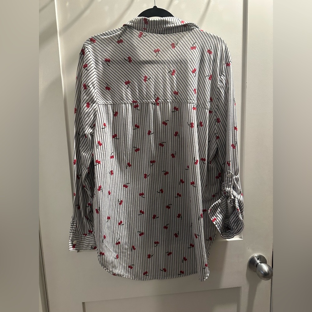 Cherry Button Up Blouse - Picture 3 of 5